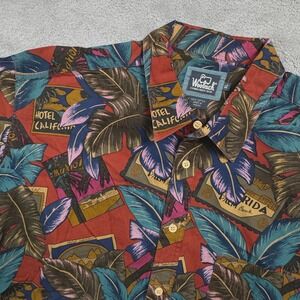 Woolrich Hawaiian Short Sleeve Shirt Men's‎ Size XL Button Front